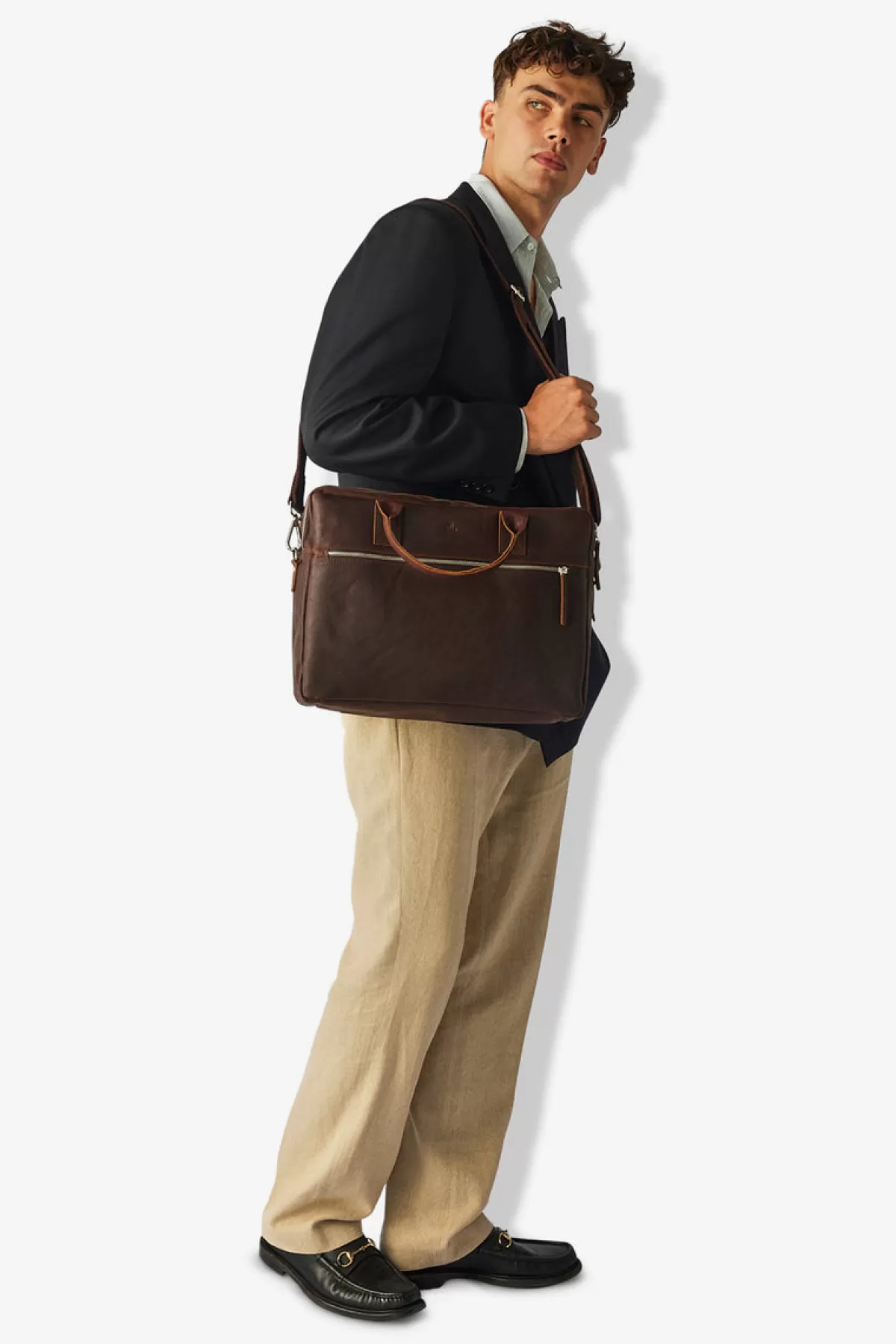 Adax Catania Briefcase Axel 15,6' Dark brown Shop