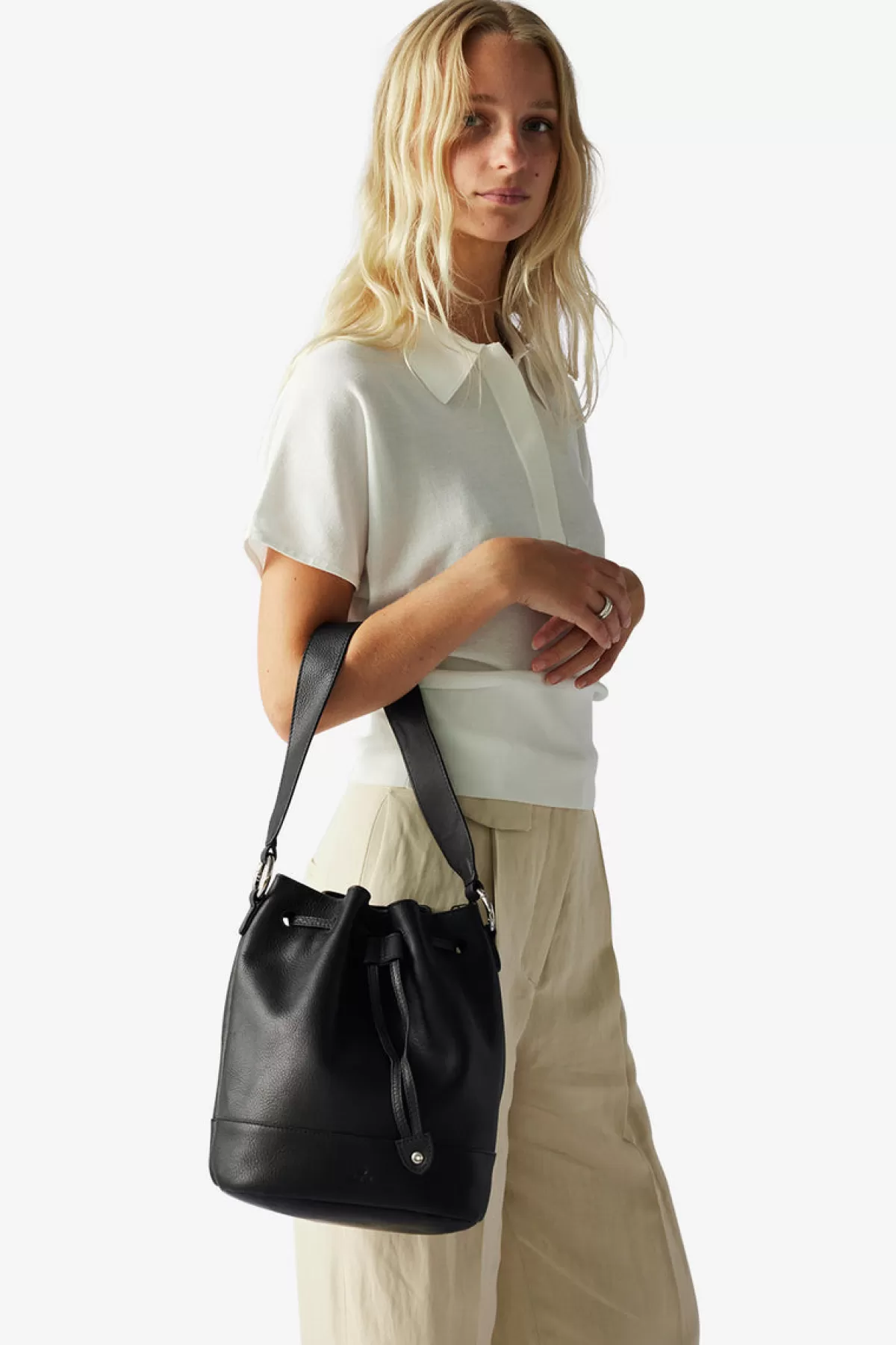 Adax Portofino Bucket Bag Laila Black Fashion